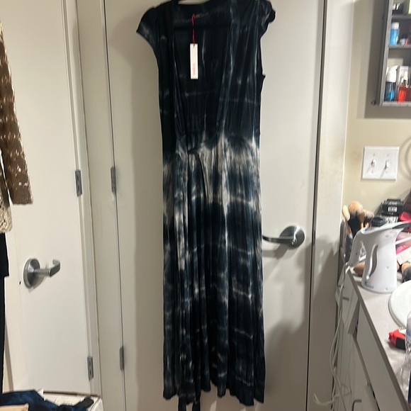 Gypsy 05 Dresses & Skirts - Gypsy 05 dark blue maxi tie dye wrap dress, L